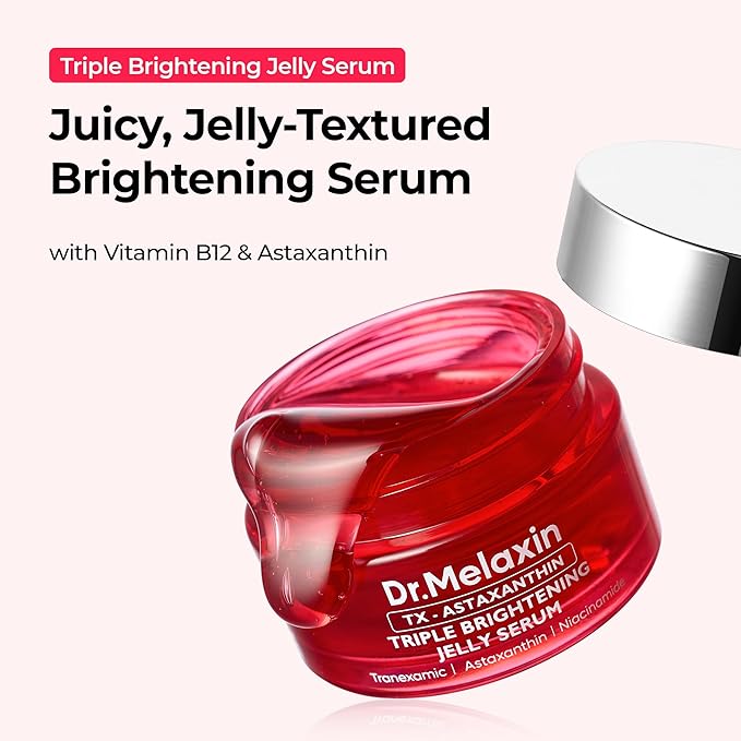 Dr.Melaxin TX Astaxanthin Triple Jelly Serum – TXA, Astaxanthin & Niacinamide Face Serum for Even Skin Tone, Radiance & Hydration