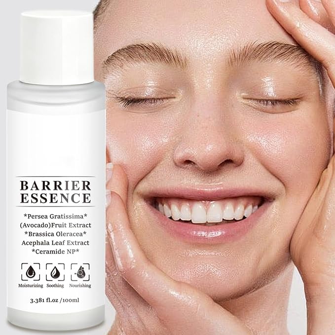 Barrier Enhancing Toner to Essence, Daily Skin Barrier Care Serum for Sensitive Skin, Hydrating Soothing Essence Toner with Ceramide, Deep Hydration & Silky Finish, 3.381 fl. oz