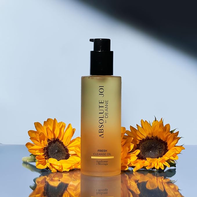 AbsoluteJOI The Ultimate Double Cleansing Face Kit. Includes 1 bottle Each of Sunflower & Moringa Fresh Cleanse Oil, Hydrating Gel Foam Cleanser and Balancing pH Toner - 200ml each bottle