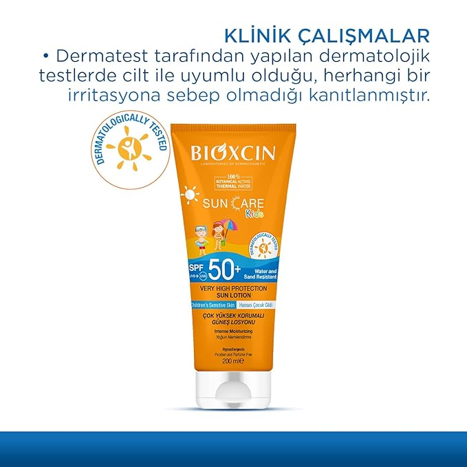 BIOXCIN Sun Care Very High Protection Children's Sunscreen 100% Botanical Active, 50 SPF, 200 ml