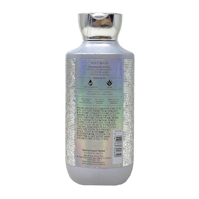 Bath & Body Works Platinum 2 Pack Body Wash Set with a Charcoal Scrub Bar Soap - Full Size