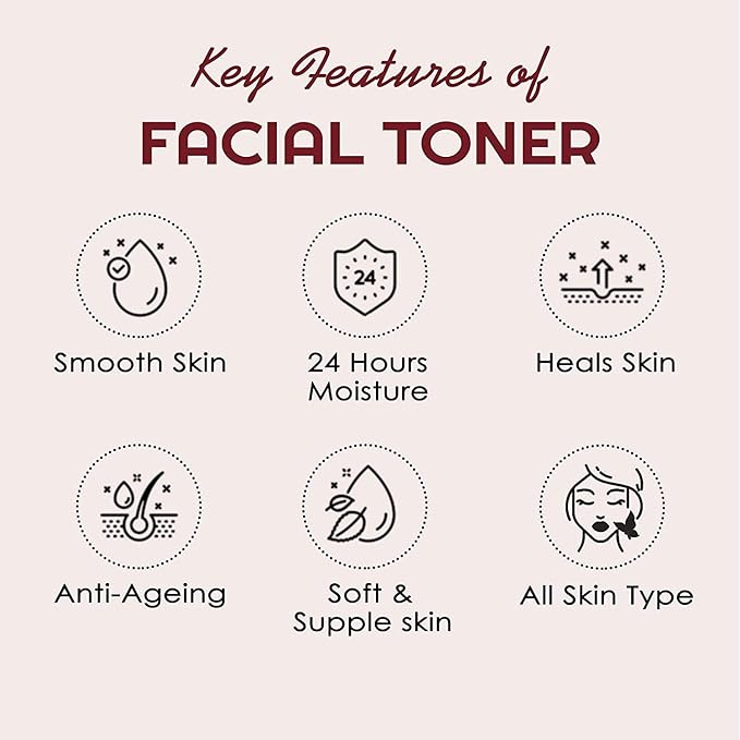 Nutriglow Advanced Organics Red Wine Face Wash with Red Wine Facial Toner for Skin Balancing Anti-Acne Exfoliation Kit for Smooth Refresh Skin Tone, All Skin Types, 100 ml Each, Pack of 2