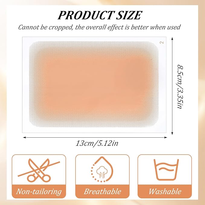 8pcs Scar Cover Up Tape Scar Sheets Cover Up Patch Natural Skin Tones Ultra-Thin Waterproof Skin Tape Invisible Breathable Concealer for Scars Birthmarks Cut-to-Fit