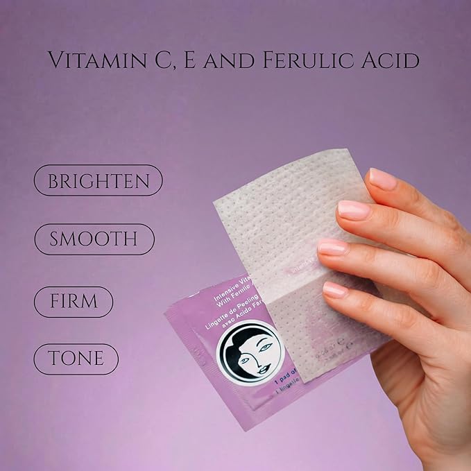 DERMAdoctor Exfoliating Toner Pads - Illuminating Chemical Peel for Face - Vitamin C Glycolic, Lactic Acid - AHA & BHA Liquid Exfoliant Pore Pads for Wrinkles Uneven Skin Tone Enlarged Pores -30 Pack