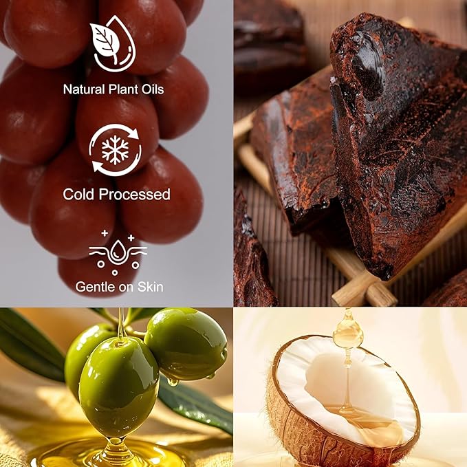 Grape Shaped Natural Handmade Soap Bar, Decorative Bath & Body Soap Gift for Women, Packed in Elegant Gift Box, Red