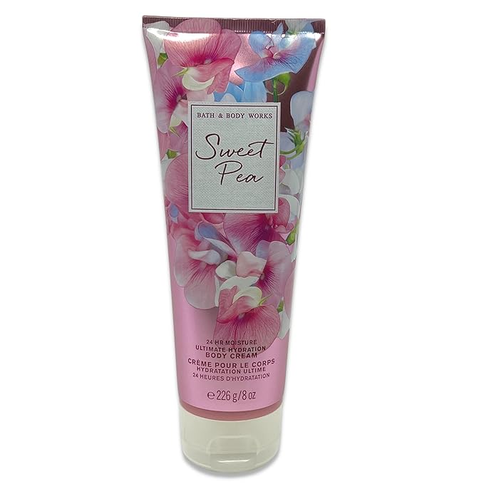 Bath & Body Works Sweet Pea Body Cream - Ultimate Hydration - 8oz each - Pack of 3