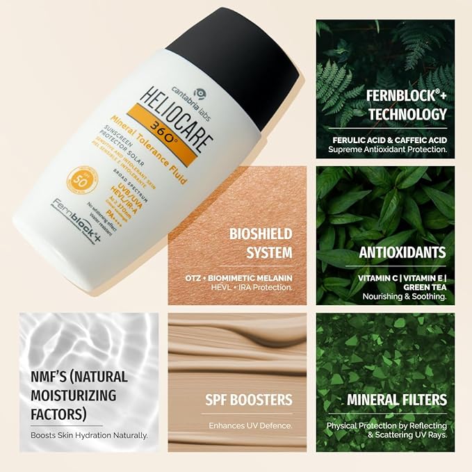 Heliocare 360 Mineral Tolerance Fluid SPF 50 | 50ml