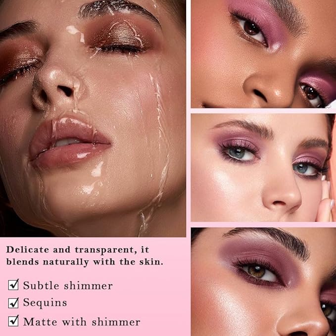 SUAKE Nude Pink Eyeshadow Palette, Matte & Shimmer, High Pigmented 12 Colors Brown Purple Eye Shadow Primers for Eye Makeup, Korean Powder Palet de sombras de ojos (04-Mature Sweet)