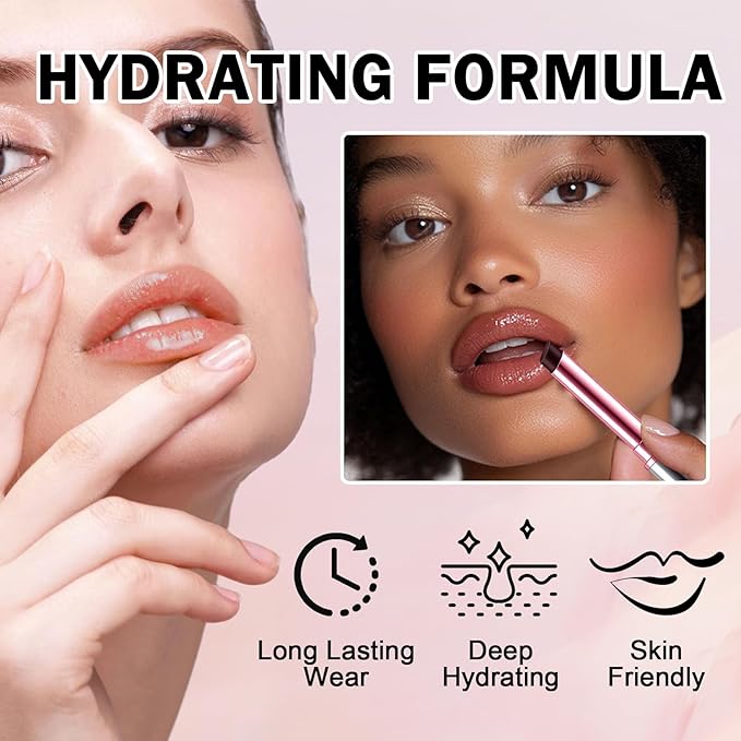 Honey Lipstick Tinted Black Lip Balm Hydrating Sheer Natural Glossy Finish Lipstick for Women Buildable Lip Color Moisturizing Lip Care Balm for Dry Lips, Vegan & Cruelty-Free, Black Candy