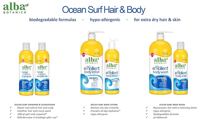 Alba Botanica Repair & Refresh Conditioner, Ocean Surf, 12 Oz
