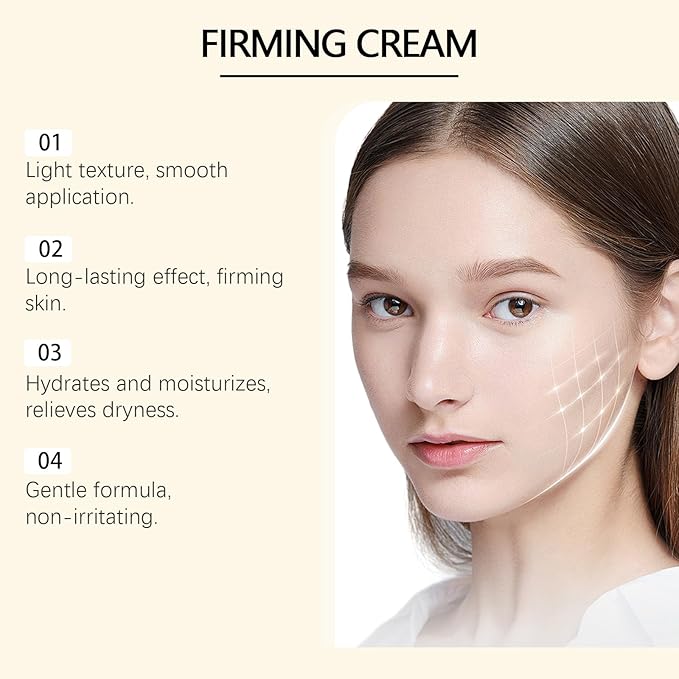 Vitamin C Firming Cream – Anti-Aging Moisturizer for Face & Body, Lightweight Hydrating Brightening Cream for All Skin Types, Daily Use, Non-Greasy