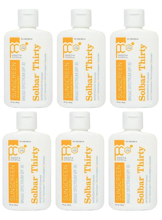 Solbar PF Sunscreen Liquid SPF 30 4 oz (Pack of 6)