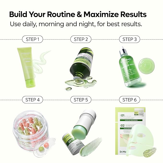 Dr.Melaxin Cactox Pore Relief Serum 80ml – Pore Minimizer & Hydrating Face Serum with Triple Hyaluronic Acid, Deep Moisture, Texture Smoothing & Clear Skin Care