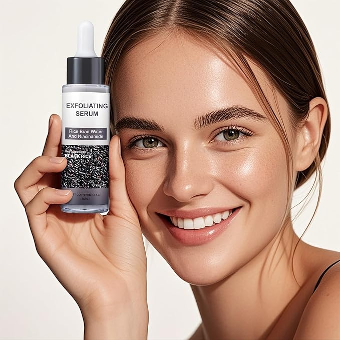 Peel Shot Glow Rice Ampoule Duo – Peel Shot Serums with Black Rice Extract, BHA, Niacinamide & Hyaluronic Acid – Exfoliating, Moisturizing, Blackhead Remover & Pore Refining