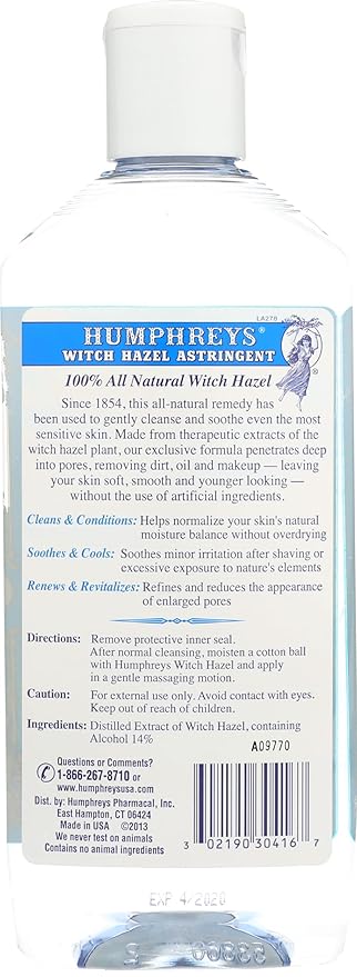Humphreys Witch Hazel Astringent 16 oz
