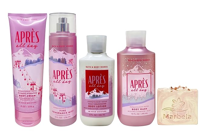 Bath & Body Works Après All Day Ultimate Hydration Body Cream, Fine Fragrance Mist, Daily Nourishing Body Lotion and Body Wash with a Himalayan Salts Springs Bar