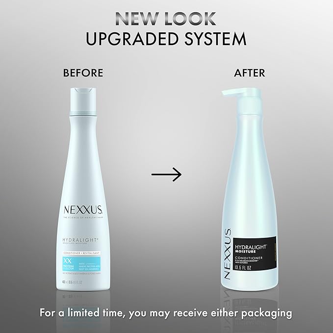 Nexxus Hydralight Conditioner for Hydration for Oily Roots and Dry Ends Silicone FreeHair Care Powered by Aquabank Booster Technology with Glycerin 13.5 oz