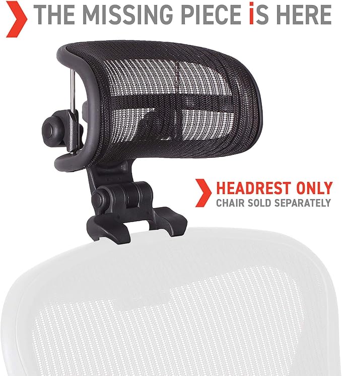Engineered Now The Original Headrest for The Herman Miller Aeron Chair Headrest ONLY - Chair Not Included (H3 for Remastered, Graphite)