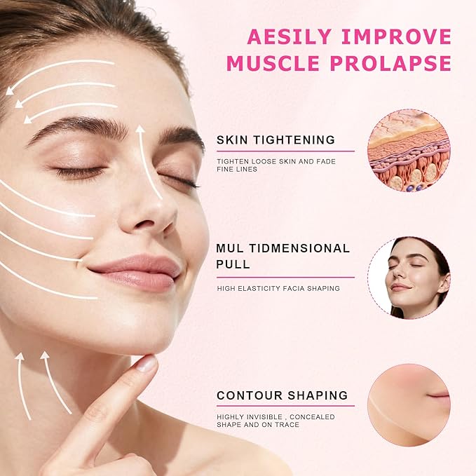 160PCS Neck Tape Lifting Invisible for Instant Face Lifting, Face Lift Tape Invisible, Wrinkle Tape, Double Chin, Jowls, Eyes & Neck | Waterproof Skin Tape Under Makeup