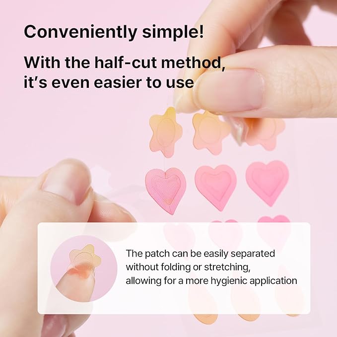 NEEDLY Patch for Blemishes Colorful, 12 Patches | Hydrocolloid Microdart Pimple Patch, Cute Star, Heart & Teardrop Micropoint Acne Patch for Early-Stage Zits and Deep Pimples, Korean Skin Care