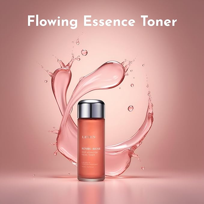 Lavien Deep Hydration Facial Toner - Kombu Biome Triple Hydration and Nourishment - Brightening and Wrinkle Improvement - 5.97 Fl Oz. (150ml) Bottle