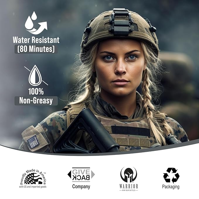 WARRIOR - WIN YOUR BATTLES- SPF 50 Tinted Sunscreen for Face - Zinc and Titanium Tinted Moisturizer with SPF - Water Resistant, Non-Toxic Tinted Sunscreen Lotion for Sensitive Skin - 3 Fl. Oz