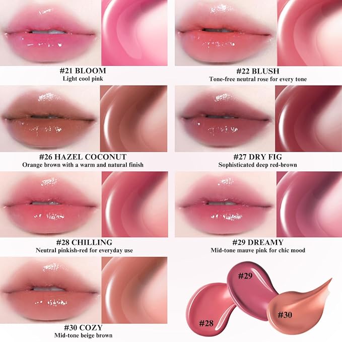 BBIA Glow Tint – Lip Plumping Volumizing Glossy & Glowy Lip Stain Naturally Moisturizing Comfortable Texture Lightweight Long-Lasting Vivid Color Non-Sticky Korean Makeup (01 CHAI, Pack of 1)