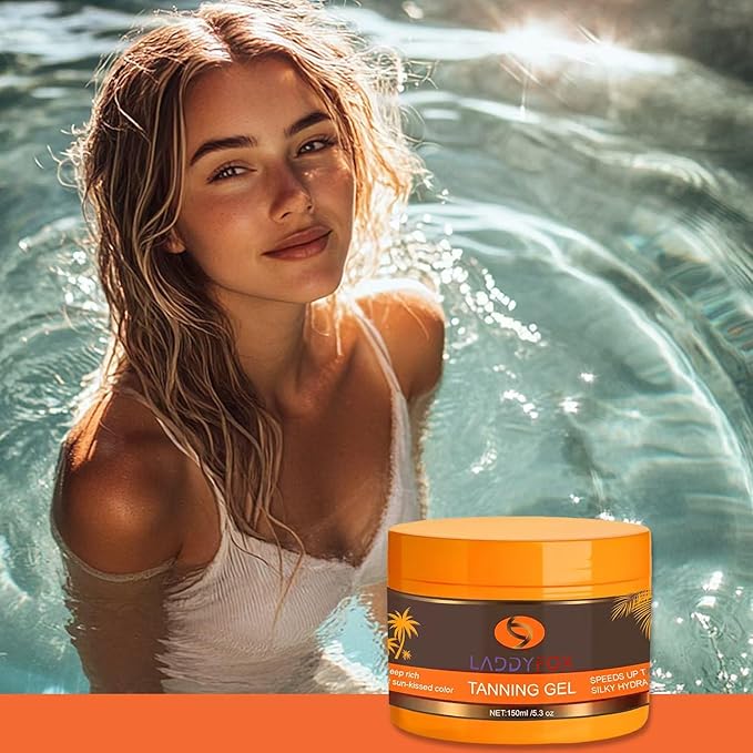 Luxury Intensive Tanning Gel for Outdoor Sun, Natural Tanning Accelerator Cream Gel, Tanning Butter for Outdoor Sunbath 5.3Oz