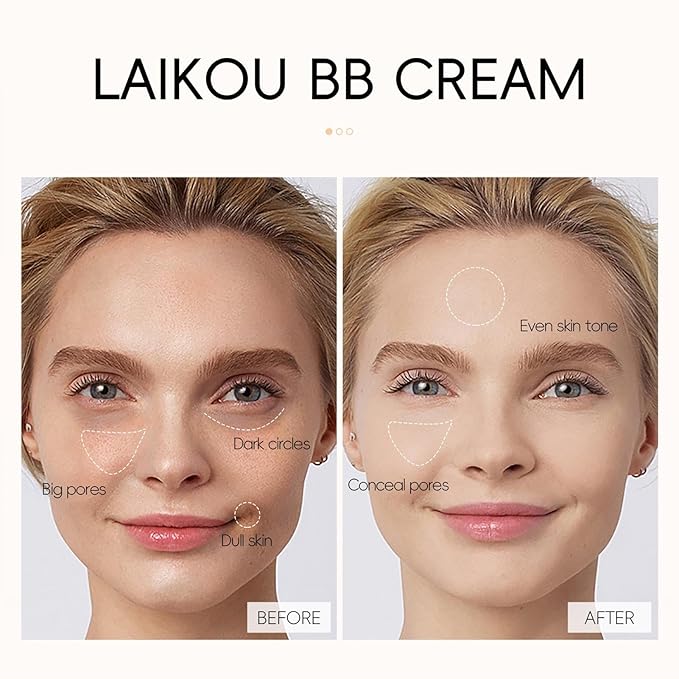30ml Moisturizing BB Cream Foundation For Makeup | Nourishing Lotion, Sunlight Blocking Cosmetics - Helps To Improve Skin Texture & Radiance(C#)