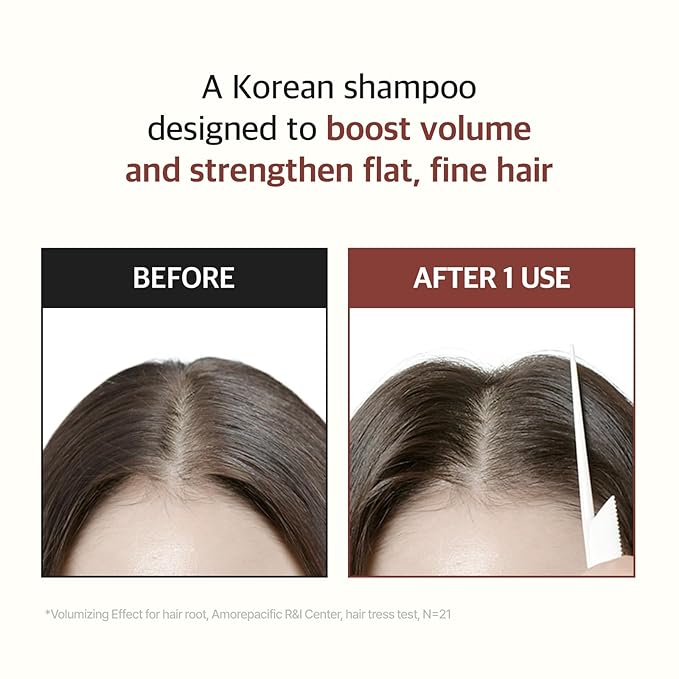 RYO Strengthen & Volume Shampoo with Korean Ginseng & Caffeine - Volumizing and Revitalizing for Fine Hair, Anti Loss Care, Strengthening hair roots, 16 Fl Oz.