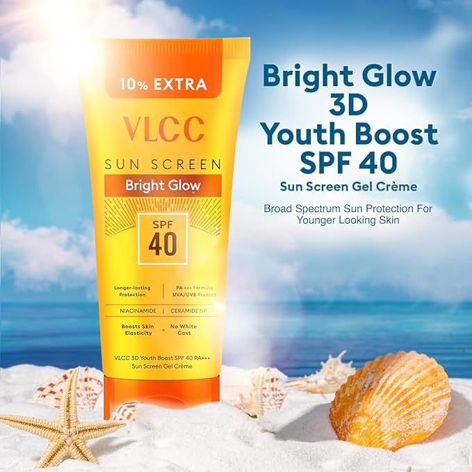 VLCC 3D Youth Boost SPF40 Sun Screen Gel Creme(100gm)