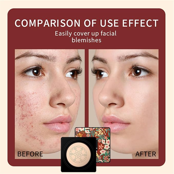 Bb Cream Cushion Foundation - BB Cream, Head Air CC Creams, Waterproof Makeup Foundation | Sweat-Proof | Makeup Primer With s Brush For Even Skin Tone