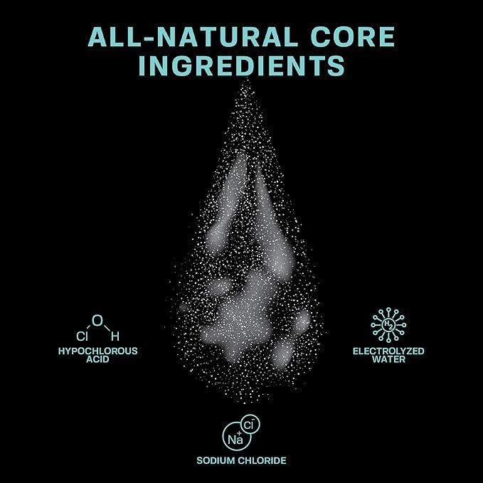 BASE LABORATORIES Piercing Aftercare Hypochlorous Acid Spray PRO - 8 OZ | Ear Piercing Cleaner | Saline Solution Piercing Aftercare - Saline Spray for Piercings, Bumps & Keloids | Ear, Nose, Belly