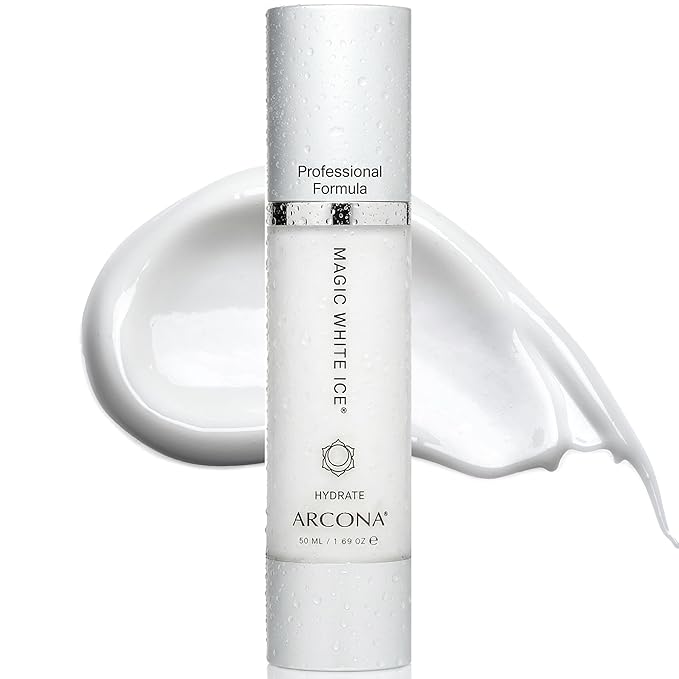 ARCONA Magic White Ice - Daily Hyaluronic Acid Moisturizer, 1.69 Fl Oz | Oil Free Moisturizer with White Cranberry, Organic Aloe, Tea Tree, Vitamin C & Glyercin