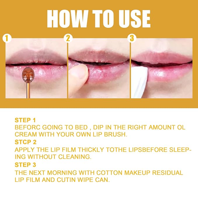 2 Pcs Lip Balm Honey Pot, Honey & Strawberry Moisturizing Lip Mask Reduces Lip Lines, Prevention Dry and Cracked Lip Scrubs Exfoliator. (Honey & Strawberry)