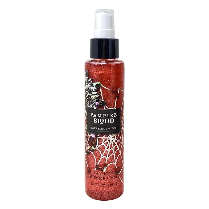 Bath & Body Works Vampire Blood Fragrance Mist and Shimmer Mist Duo Set with a Himalayan Salts Springs Bar Soap