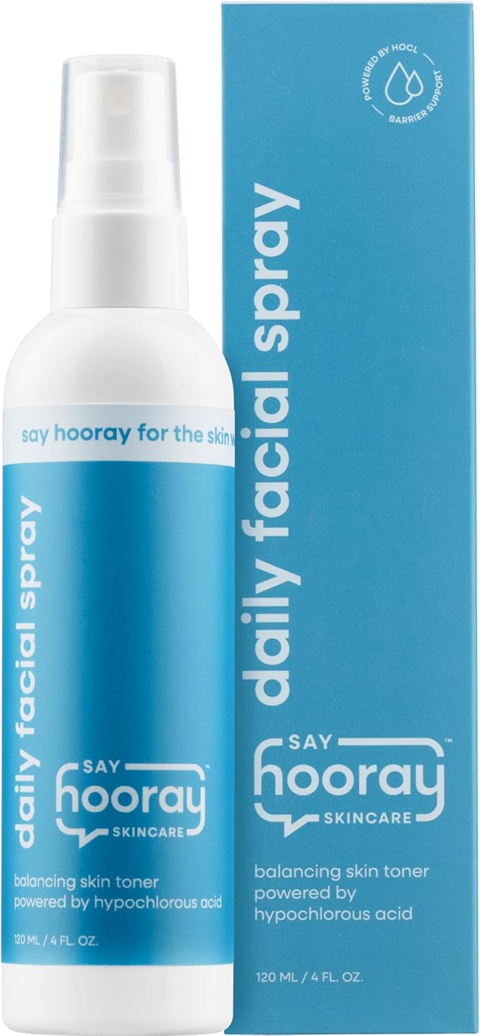 Hypochlorous Acid Daily Facial Spray for Sensitive Skin - HOCL Toner Helps Calm Redness, Acne and Breakouts. Supports Eczema-Prone and Acne-Prone Skin. 4 Fl Oz