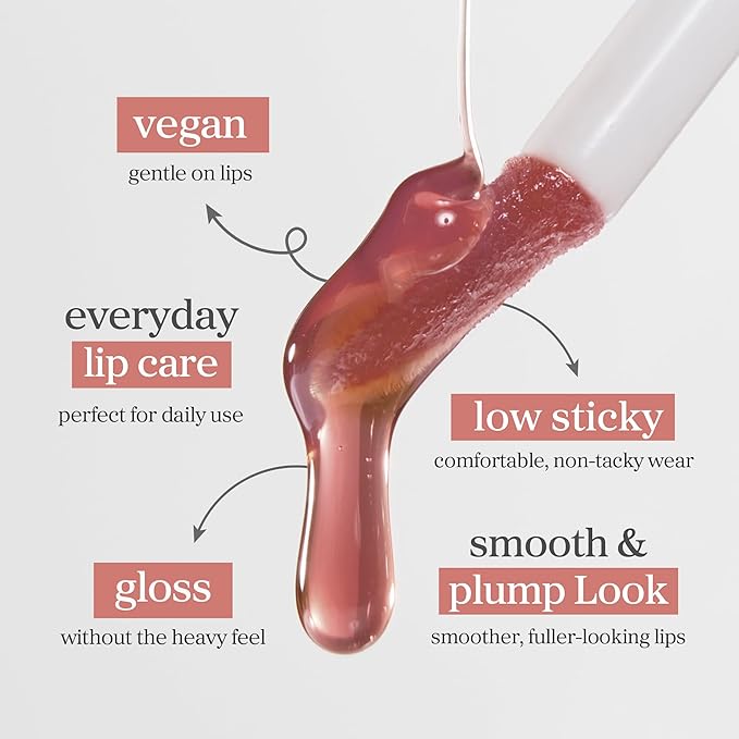 NOONI Korean Lip Oil - Applecranberry | Long-Lasting, Moisturizing, Plumping, Revitalizing for Dry Lips, Waterproof, No Peel Off, Hydrating Lip Stain, Stocking Stuffers Gifts For Teen Girls 0.12 FL Oz