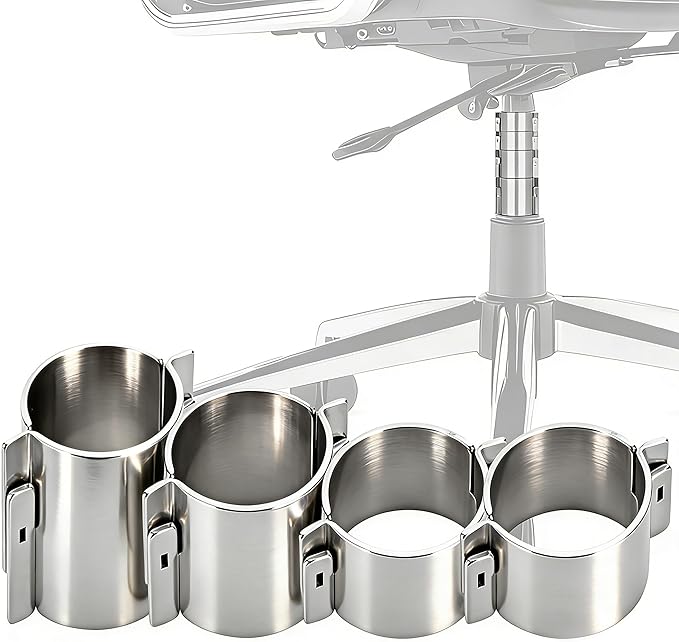 Office Chair Sinking Fix Kit to Stop Sinking|Made of Steel Strong Enough to Support Maximum 760 Pounds | No More Sink & No Need to Replace Chair Gas Lift Cylinder - Silver