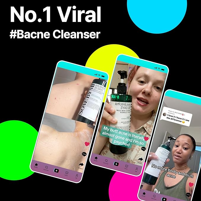 SOME BY MI AHA BHA PHA 30 Days Miracle Toner & Miracle Acne Clear Body Cleanser