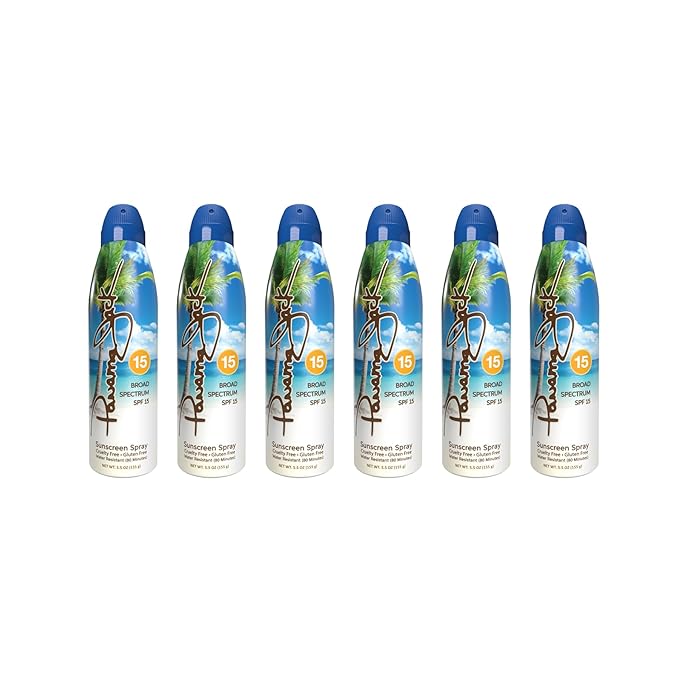 Panama Jack Continuous Spray Sunscreen, Spf 15, 5.5 Ounce