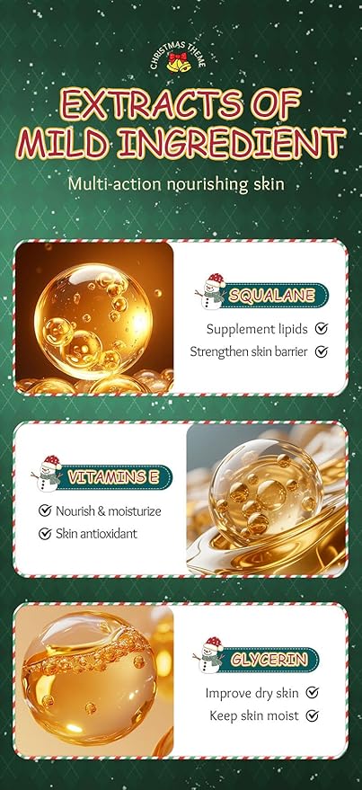 Christmas Skincare Kit Gift 6 Pcs with Facial Cleanser, Sleeping Mask, Lotion, Face Cream, Eye Cream, Toner Moisturizing & Nourishing Skin For Women Teen Girls Pomegranate Extract (Avocado)