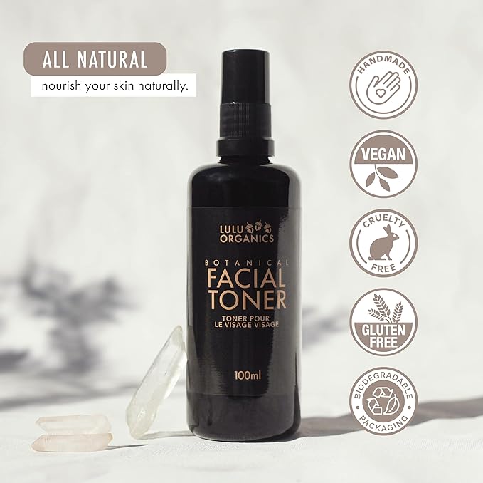 Botanical Face Toner with Witch Hazel for Oily Skin, Natural Skin Care and Beauty Formula for Gentle Cleansing, Deep Hydration, and Balance, Refreshing Daily Facial Mist Toner, 100ml