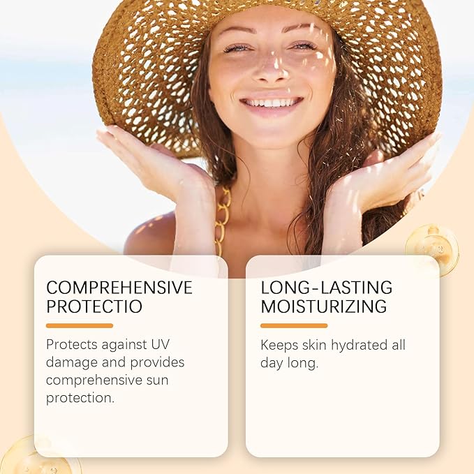 Airy Sunstick Smoothing Bar SPF50+ 0.81oz | Lightweight Non-Greasy Sunscreen Stick for Face & Body | Water-Resistant, Portable Sun Protection for Outdoor & Beach (1 Pack)