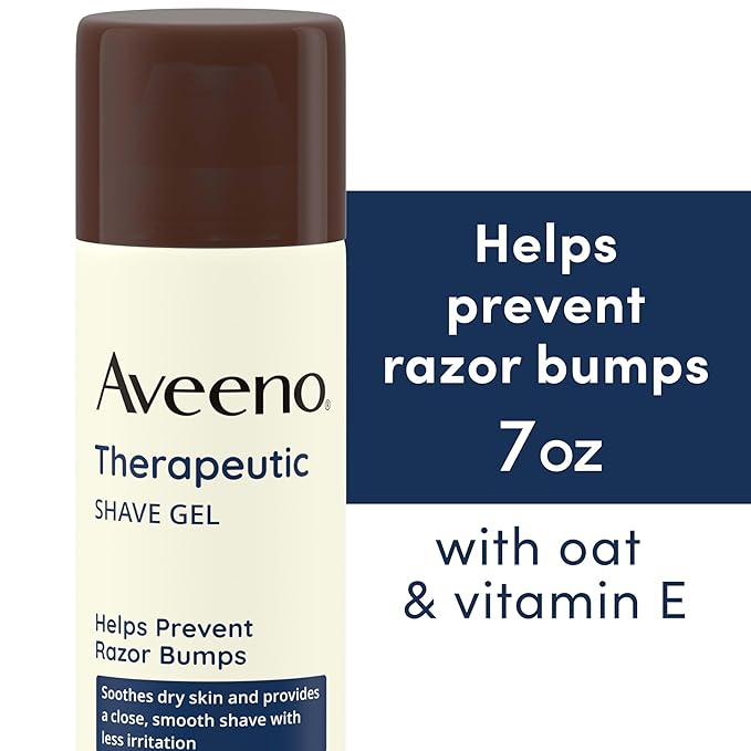 Aveeno Skin-care Superstars Gift Set with Calm + Restore Oat Gel Facial Moisturizer, Daily Moisturizing Body Oil Mist, & Therapeutic Shave Gel for Smooth Skin, 3 items