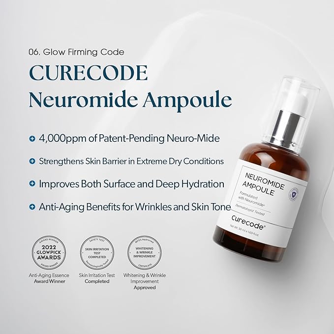 Neuromide Ampoule 50ml - Revitalizing Hydration, Anti-Aging Ampoule with 4,000ppm Niacinamide, Adenosine for Enhanced Skin Tone, Wrinkle Relief, Robust Skin Barrier Support, Korean Skincare