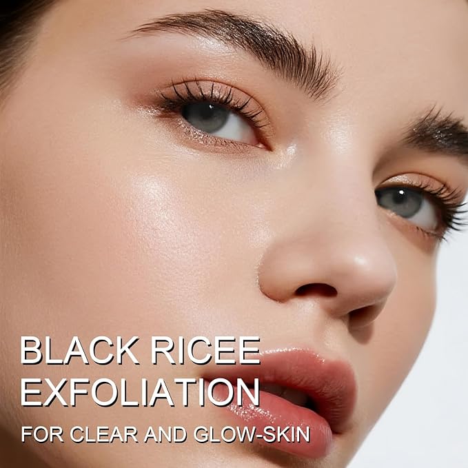 Peel Shot Glow Black & White Rice Peeling Ampoule Set 80ml Daily Soft Exfoliating Face and Body Scrub Dead Skin Cells Remover gifts for women