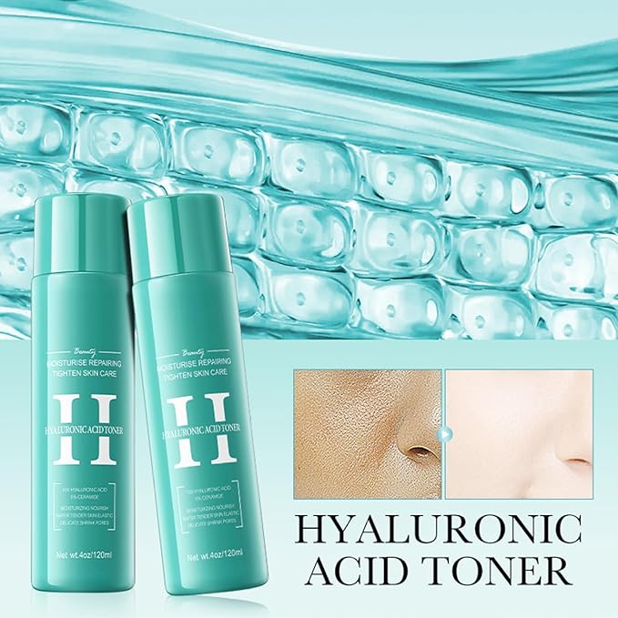 Gentle Hydrating Facial Water - Daily Soothing Toner and Moisturizer for Women Hyaluronic Acid One Size