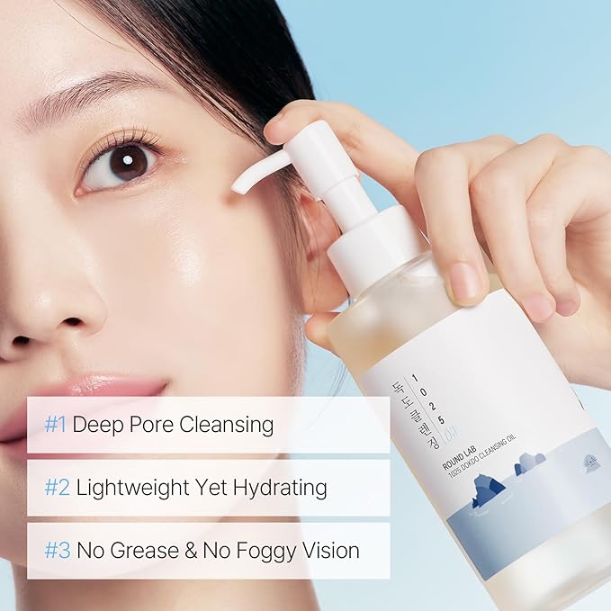 ROUND LAB Birch Juice Mild-up Mineral Sunscreen & 1025 Dokdo Cleansing Oil Set, Lightweight UV Protection + Deep Cleansing Duo, Daily Skincare Routine for Sensitive Skin, Korean Skin Care