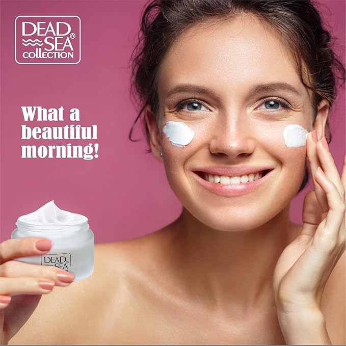 Dead Sea Collection Day Cream for Face with 3X Collagen, Dead Sea Minerals, and Vitamin E – Anti Aging Nourishing Skin Care Moisturizer to Reduce Wrinkles (1.69 fl. oz)